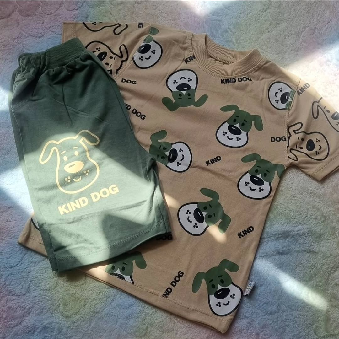 ست تیشرت شلوارک Kind Dog سایز ۵۰