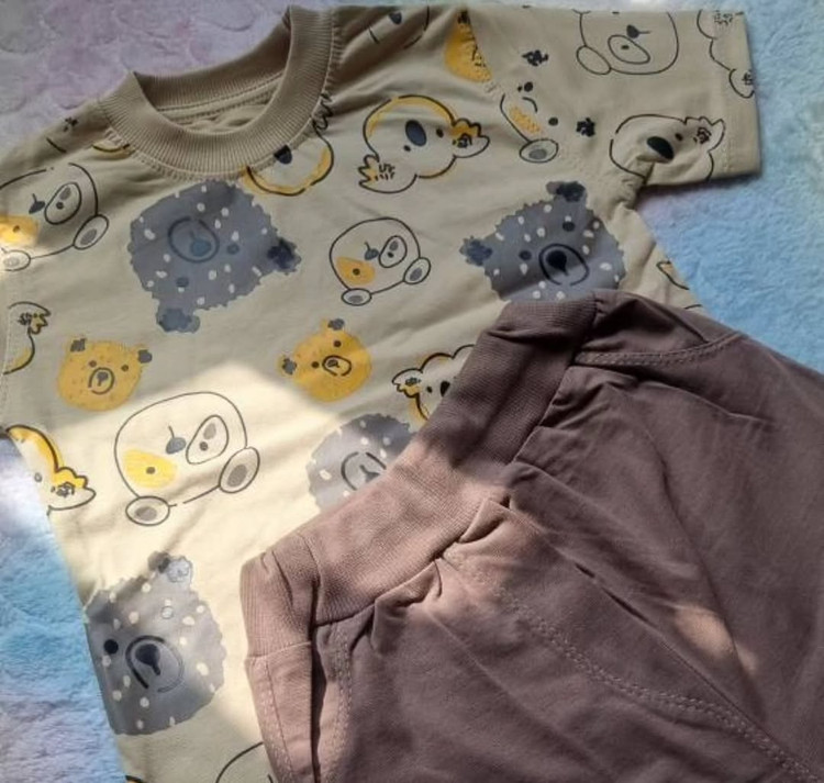 ست تیشرت و شلوارک بچگانه طرح کوالا سایز ۴۰ تا ۵۰